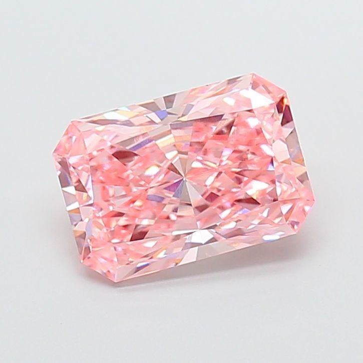 Loose Diamond - RADIANT 2.8ct Fancy Vivid Pink VS1: Loose Diamond - RADIANT 2.8ct Fancy Vivid Pink VS1 Source: This is a real non-mined Diamond that has been grown in a lab Shape: RADIANT Carats: 2.8 Color: Fancy Vivid Pink Certification: IGI Video: