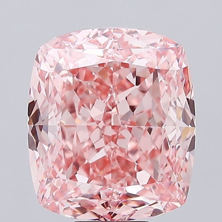 Loose Diamond - CUSHION MODIFIED 12.12ct Fancy Vivid Pink VS1: Loose Diamond - CUSHION MODIFIED 12.12ct Fancy Vivid Pink VS1 Source: This is a real non-mined Diamond that has been grown in a lab Shape: CUSHION MODIFIED Carats: 12.12 Color: Fancy Vivid Pink Certif