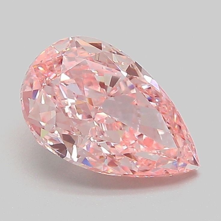 Loose Diamond - PEAR 1.53ct Fancy Vivid Pink VS1: Loose Diamond - PEAR 1.53ct Fancy Vivid Pink VS1 Source: This is a real non-mined Diamond that has been grown in a lab Shape: PEAR Carats: 1.53 Color: Fancy Vivid Pink Certification: IGI Video: