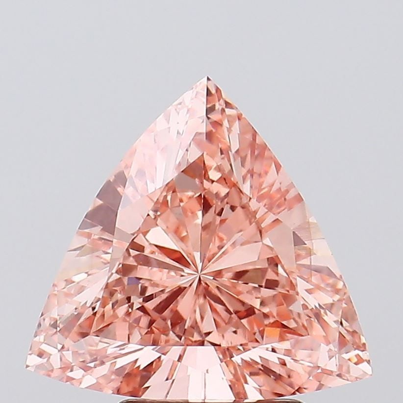 Loose Diamond - TRIANGULAR 2.51ct Fancy Vivid Pink VS2: Loose Diamond - TRIANGULAR 2.51ct Fancy Vivid Pink VS2 Source: This is a real non-mined Diamond that has been grown in a lab Shape: TRIANGULAR Carats: 2.51 Color: Fancy Vivid Pink Certification: IGI V