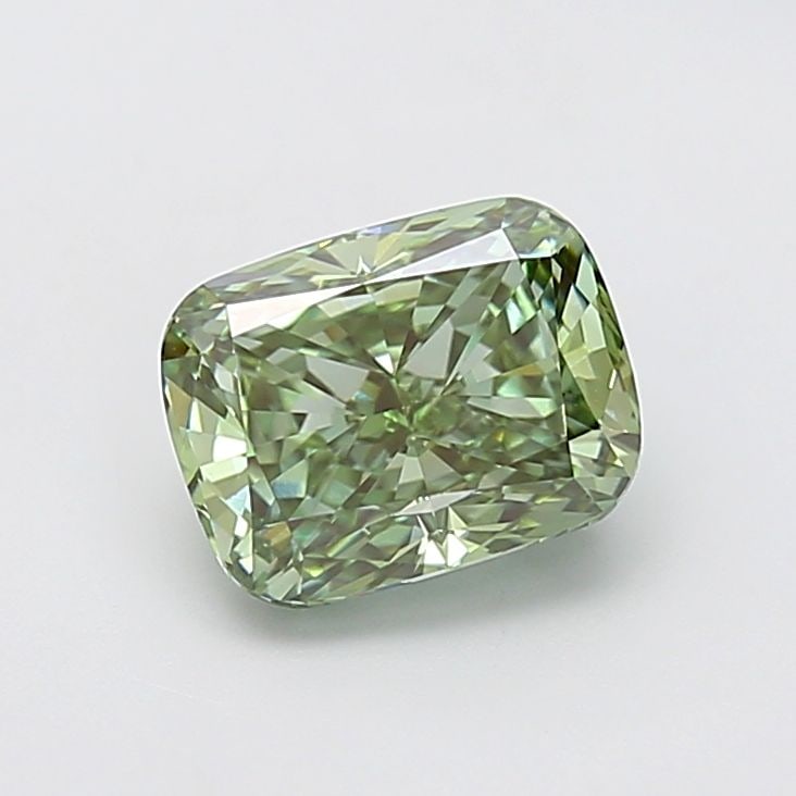 Loose Diamond - CUSHION MODIFIED 2.62ct Fancy Vivid Green VVS1: Loose Diamond - CUSHION MODIFIED 2.62ct Fancy Vivid Green VVS1 Source: This is a real non-mined Diamond that has been grown in a lab Shape: CUSHION MODIFIED Carats: 2.62 Color: Fancy Vivid Green Certi