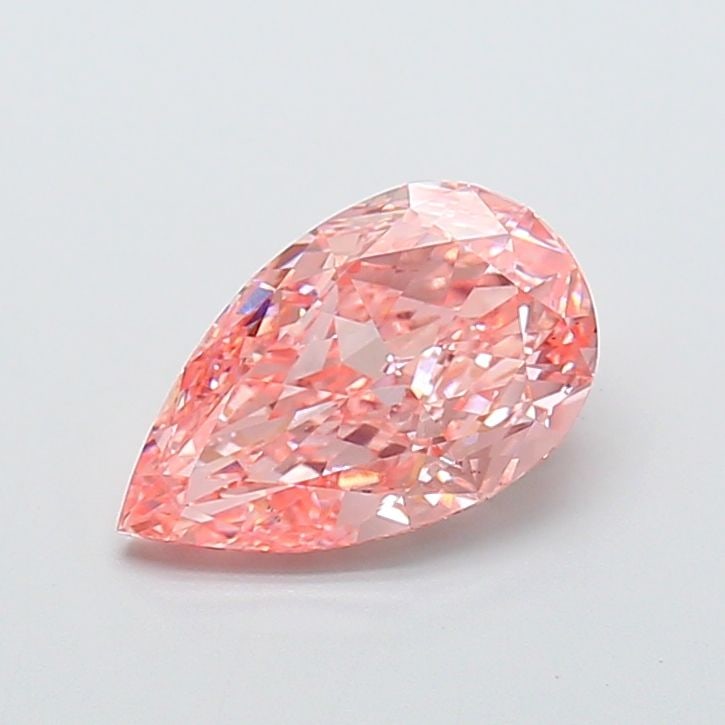 Loose Diamond - PEAR 3.02ct Fancy Vivid Pink VS1 (1 of 1)