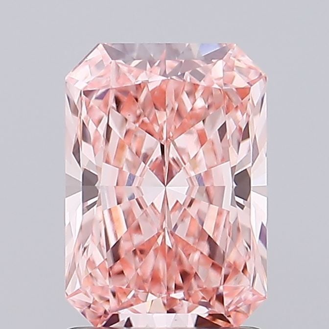 Loose Diamond - RADIANT 1.64ct Fancy Vivid Pink VS1: Loose Diamond - RADIANT 1.64ct Fancy Vivid Pink VS1 Source: This is a real non-mined Diamond that has been grown in a lab Shape: RADIANT Carats: 1.64 Color: Fancy Vivid Pink Certification: IGI Video: