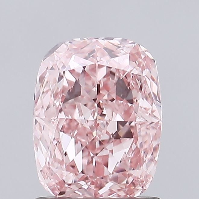 Loose Diamond - CUSHION MODIFIED 1.44ct Fancy Vivid Pink VVS2: Loose Diamond - CUSHION MODIFIED 1.44ct Fancy Vivid Pink VVS2 Source: This is a real non-mined Diamond that has been grown in a lab Shape: CUSHION MODIFIED Carats: 1.44 Color: Fancy Vivid Pink Certifi