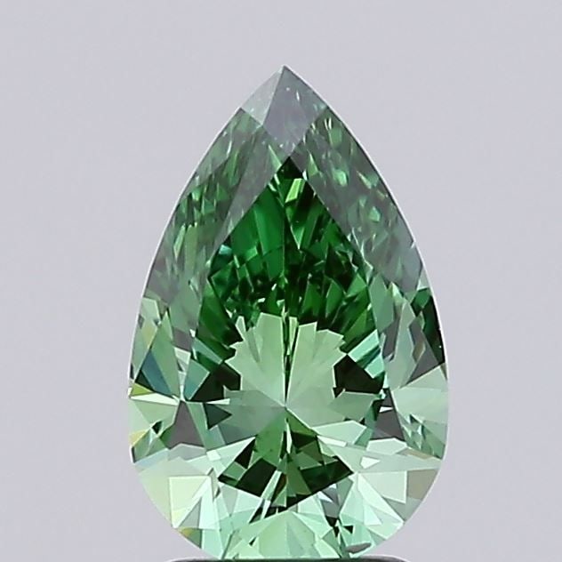 Loose Diamond - PEAR 1.31ct Fancy Vivid Green VVS2 (1 of 1)