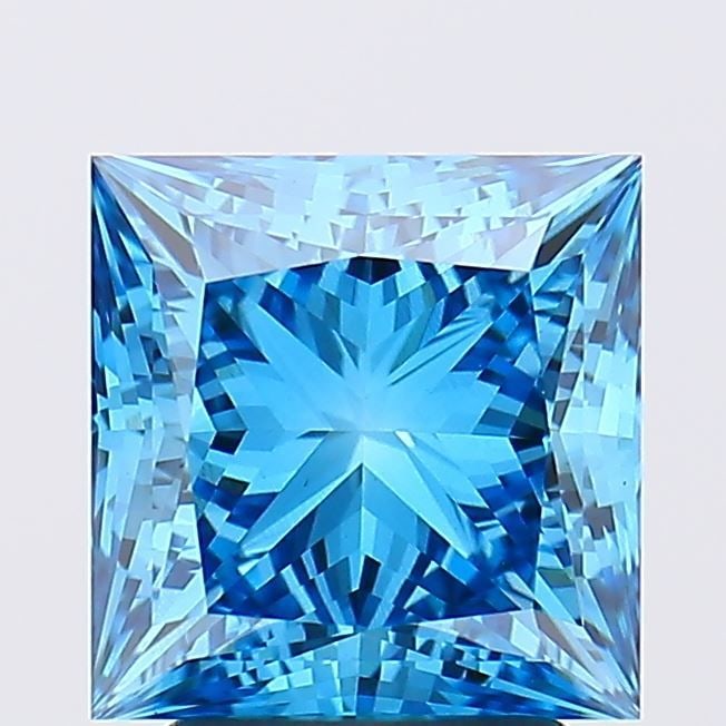 Loose Diamond - PRINCESS 3.03ct Fancy Vivid Blue VS1 (1 of 1)