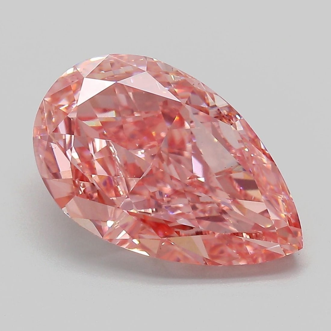Loose Diamond - PEAR 6.0ct Fancy Vivid Pink VS1: Loose Diamond - PEAR 6.0ct Fancy Vivid Pink VS1 Source: This is a real non-mined Diamond that has been grown in a lab Shape: PEAR Carats: 6.0 Color: Fancy Vivid Pink Certification: IGI Video: