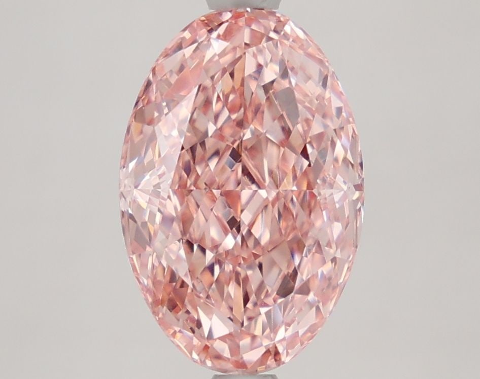 Loose Diamond - OVAL 2.88ct Fancy Vivid Pink VVS2: Loose Diamond - OVAL 2.88ct Fancy Vivid Pink VVS2 Source: This is a real non-mined Diamond that has been grown in a lab Shape: OVAL Carats: 2.88 Color: Fancy Vivid Pink Certification: IGI Video: