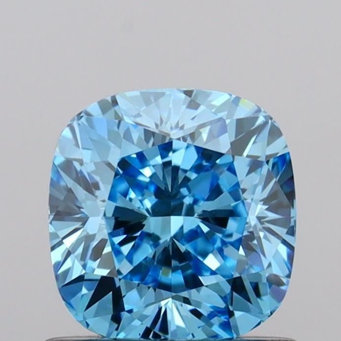 Loose Diamond - CUSHION MODIFIED 0.95ct Fancy Vivid Blue VVS2: Loose Diamond - CUSHION MODIFIED 0.95ct Fancy Vivid Blue VVS2 Source: This is a real non-mined Diamond that has been grown in a lab Shape: CUSHION MODIFIED Carats: 0.95 Color: Fancy Vivid Blue