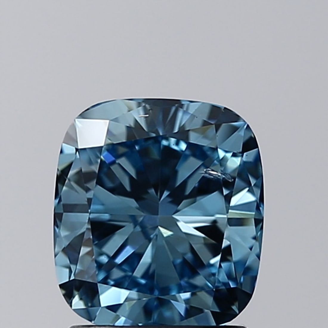 Loose Diamond - CUSHION BRILLIANT 1.51ct Fancy Vivid Blue SI1 (1 of 1)