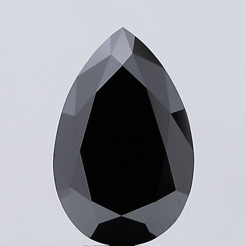 Loose Diamond - PEAR 5.4ct Fancy Vivid Black VS1: Loose Diamond - PEAR 5.4ct Fancy Vivid Black VS1 Source: This is a real non-mined Diamond that has been grown in a lab Shape: PEAR Carats: 5.4 Color: Fancy Vivid Black Certification: NONE Video: