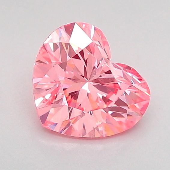 Loose Diamond - HEART 0.97ct Fancy Vivid Pink VS1: Loose Diamond - HEART 0.97ct Fancy Vivid Pink VS1 Source: This is a real non-mined Diamond that has been grown in a lab Shape: HEART Carats: 0.97 Color: Fancy Vivid Pink Certification: IGI Video: