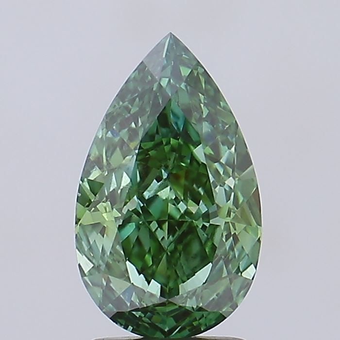 Loose Diamond - PEAR 2.57ct Fancy Vivid Green VS1 (1 of 1)