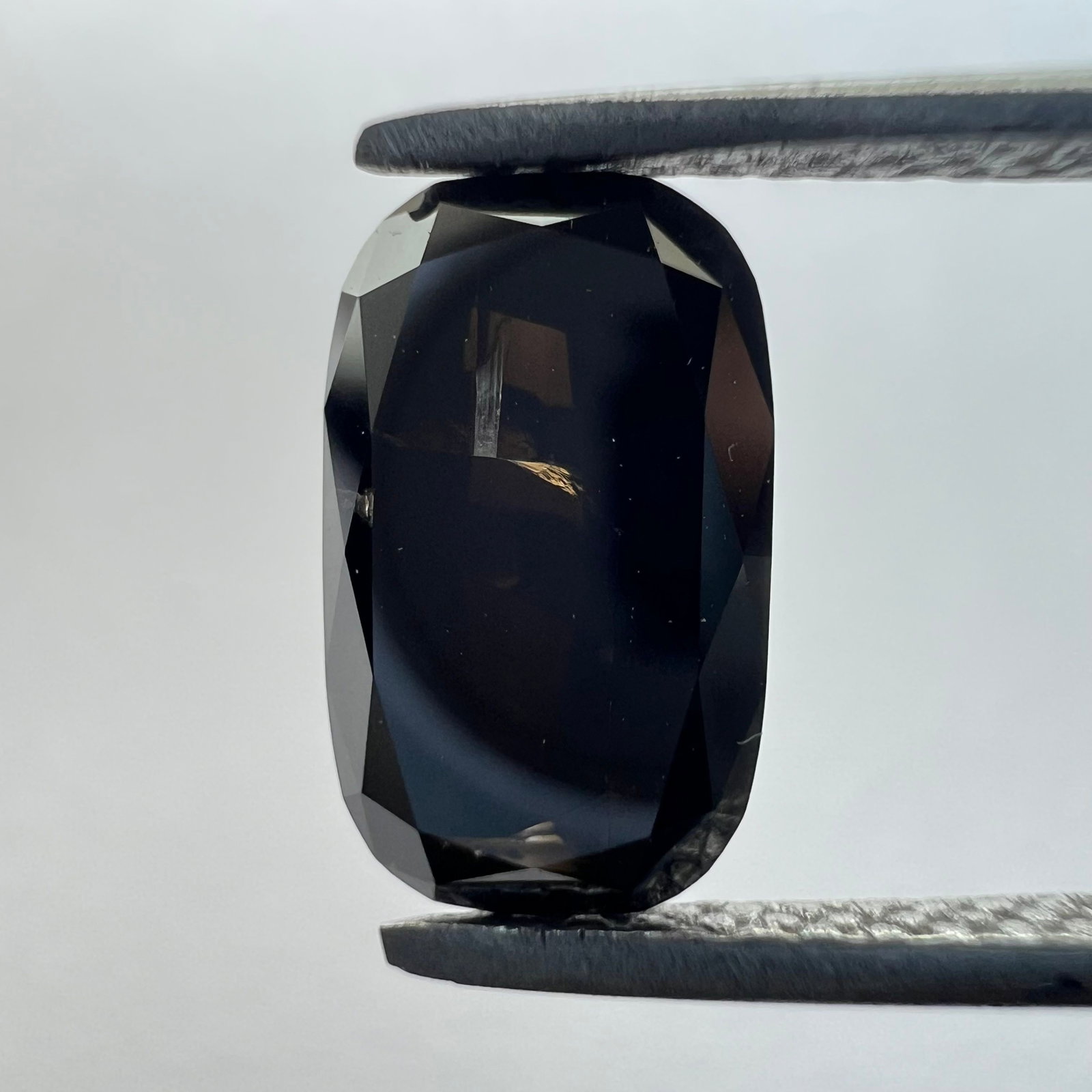 Loose Diamond - CUSHION BRILLIANT 1.62ct Black SI1: Loose Diamond - CUSHION BRILLIANT 1.62ct Black SI1 Source: This is a real non-mined Diamond that has been grown in a lab Shape: CUSHION BRILLIANT Carats: 1.62 Color: Black Certification: NONE The Diam