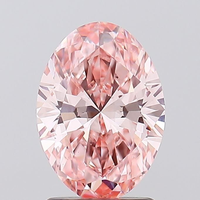 Loose Diamond - OVAL 1.53ct Fancy Vivid Pink VS1: Loose Diamond - OVAL 1.53ct Fancy Vivid Pink VS1 Source: This is a real non-mined Diamond that has been grown in a lab Shape: OVAL Carats: 1.53 Color: Fancy Vivid Pink Certification: IGI Video:
