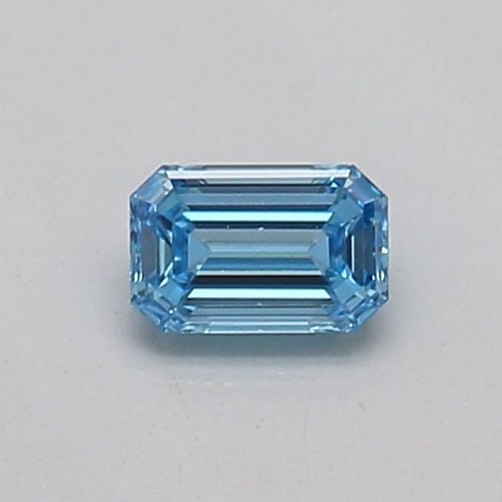 Loose Diamond - EMERALD 0.15ct Fancy Vivid Blue VVS2: Loose Diamond - EMERALD 0.15ct Fancy Vivid Blue VVS2 Source: This is a real non-mined Diamond that has been grown in a lab Shape: EMERALD Carats: 0.15 Color: Fancy Vivid Blue Certification: IGI The Di