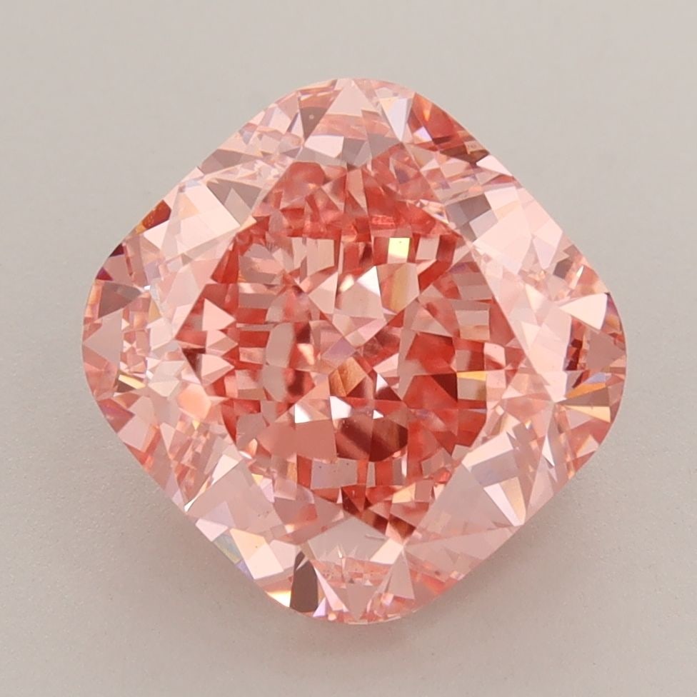 Loose Diamond - CUSHION MODIFIED 4.5ct Fancy Vivid Pink VS1: Loose Diamond - CUSHION MODIFIED 4.5ct Fancy Vivid Pink VS1 Source: This is a real non-mined Diamond that has been grown in a lab Shape: CUSHION MODIFIED Carats: 4.5 Color: Fancy Vivid Pink Certificat