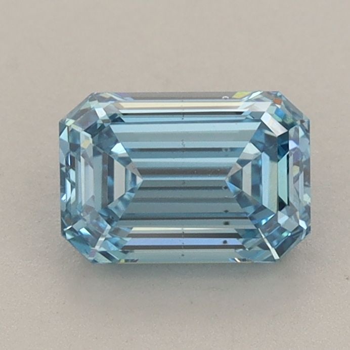 Loose Diamond - EMERALD 1.05ct Fancy Vivid Blue VS2: Loose Diamond - EMERALD 1.05ct Fancy Vivid Blue VS2 Source: This is a real non-mined Diamond that has been grown in a lab Shape: EMERALD Carats: 1.05 Color: Fancy Vivid Blue Certification: IGI Video: