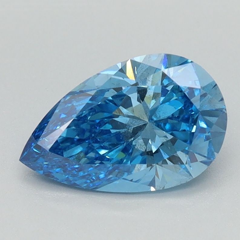 Loose Diamond - PEAR 1.0ct Faint Blue SI1: Loose Diamond - PEAR 1.0ct Faint Blue SI1 Source: This is a real non-mined Diamond that has been grown in a lab Shape: PEAR Carats: 1.0 Color: Faint Blue Certification: NONE Video: