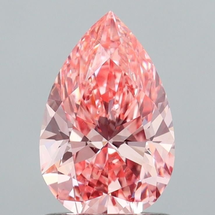 Loose Diamond - PEAR 1.06ct Fancy Vivid Pink VS1: Loose Diamond - PEAR 1.06ct Fancy Vivid Pink VS1 Source: This is a real non-mined Diamond that has been grown in a lab Shape: PEAR Carats: 1.06 Color: Fancy Vivid Pink Certification: IGI Video: