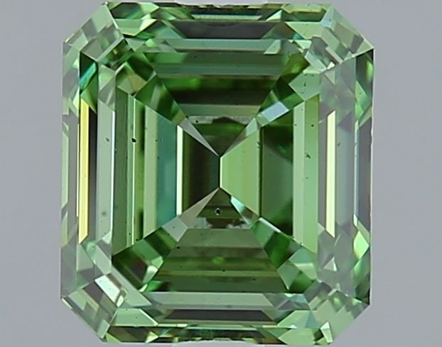 Loose Diamond - EMERALD 2.01ct Fancy Vivid Green VS2: Loose Diamond - EMERALD 2.01ct Fancy Vivid Green VS2 Source: This is a real non-mined Diamond that has been grown in a lab Shape: EMERALD Carats: 2.01 Color: Fancy Vivid Green Certification: IGI Video
