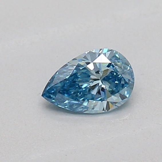 Loose Diamond - PEAR 0.13ct Fancy Vivid Blue SI2: Loose Diamond - PEAR 0.13ct Fancy Vivid Blue SI2 Source: This is a real non-mined Diamond that has been grown in a lab Shape: PEAR Carats: 0.13 Color: Fancy Vivid Blue Certification: IGI Video: