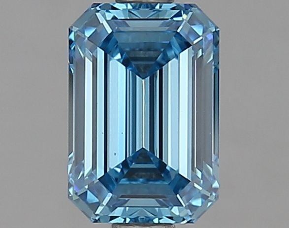 Loose Diamond - EMERALD 1.14ct Fancy Vivid Blue VS1 (1 of 1)
