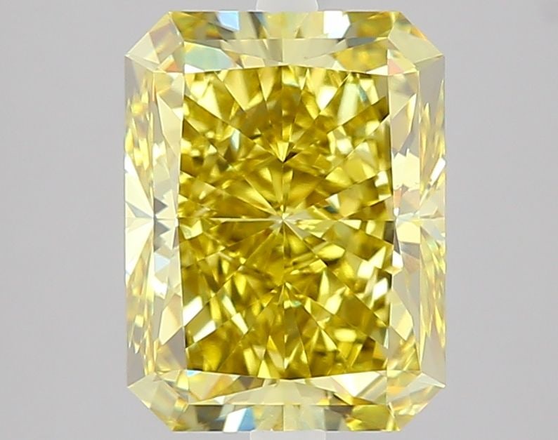 Loose Diamond - RADIANT 3.44ct Fancy Intense Yellow VS1: Loose Diamond - RADIANT 3.44ct Fancy Intense Yellow VS1 Source: This is a real non-mined Diamond that has been grown in a lab Shape: RADIANT Carats: 3.44 Color: Fancy Intense Yellow Certification: IGI