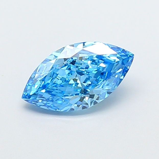 Loose Diamond - MARQUISE 1.0ct Fancy Vivid Blue VVS2: Loose Diamond - MARQUISE 1.0ct Fancy Vivid Blue VVS2 Source: This is a real non-mined Diamond that has been grown in a lab Shape: MARQUISE Carats: 1.0 Color: Fancy Vivid Blue Certification: IGI Video: