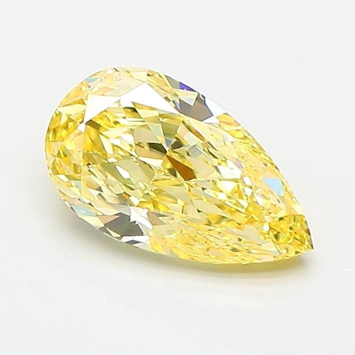 Loose Diamond - PEAR 1.12ct Fancy Vivid Yellow VS2: Loose Diamond - PEAR 1.12ct Fancy Vivid Yellow VS2 Source: This is a real non-mined Diamond that has been grown in a lab Shape: PEAR Carats: 1.12 Color: Fancy Vivid Yellow Certification: IGI Video: