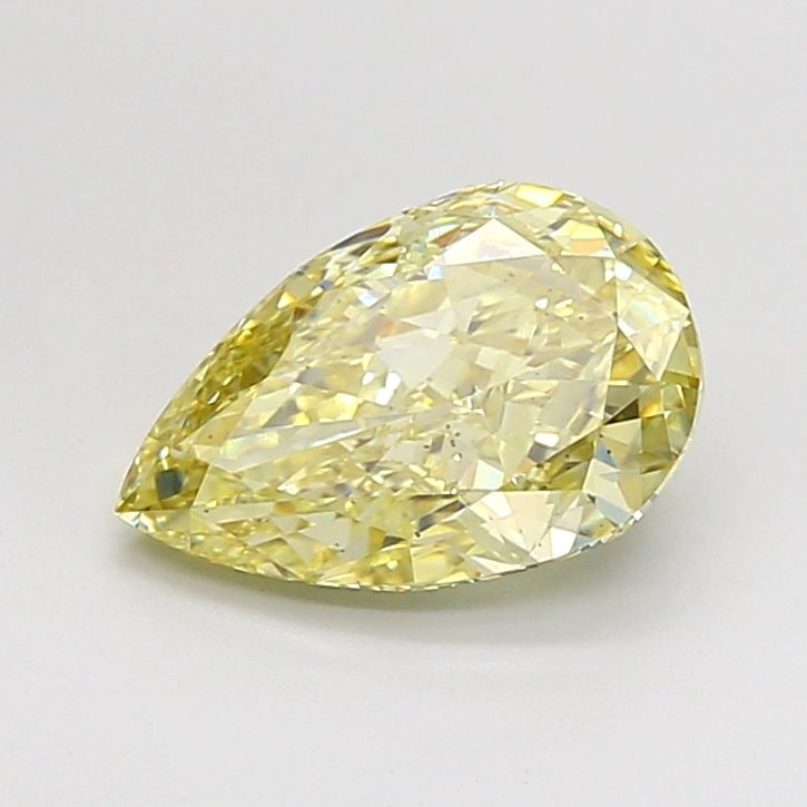 Loose Diamond - PEAR 2.08ct Fancy Yellow VS2: Loose Diamond - PEAR 2.08ct Fancy Yellow VS2 Source: This is a real non-mined Diamond that has been grown in a lab Shape: PEAR Carats: 2.08 Color: Fancy Yellow Certification: IGI Video: