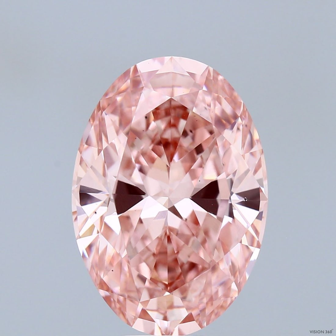 Loose Diamond - OVAL 9.04ct Fancy Vivid Pink VS2: Loose Diamond - OVAL 9.04ct Fancy Vivid Pink VS2 Source: This is a real non-mined Diamond that has been grown in a lab Shape: OVAL Carats: 9.04 Color: Fancy Vivid Pink Certification: IGI Video: