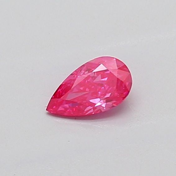 Loose Diamond - PEAR 0.28ct Fancy Vivid Pink VS1: Loose Diamond - PEAR 0.28ct Fancy Vivid Pink VS1 Source: This is a real non-mined Diamond that has been grown in a lab Shape: PEAR Carats: 0.28 Color: Fancy Vivid Pink Certification: NONE Video: