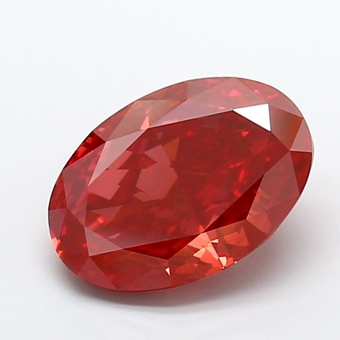 Loose Diamond - OVAL 5.91ct Fancy Vivid Red VS1: Loose Diamond - OVAL 5.91ct Fancy Vivid Red VS1 Source: This is a real non-mined Diamond that has been grown in a lab Shape: OVAL Carats: 5.91 Color: Fancy Vivid Red Certification: IGI Video: