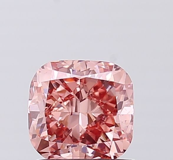 Loose Diamond - CUSHION MODIFIED 1.34ct Fancy Vivid Pink VS2: Loose Diamond - CUSHION MODIFIED 1.34ct Fancy Vivid Pink VS2 Source: This is a real non-mined Diamond that has been grown in a lab Shape: CUSHION MODIFIED Carats: 1.34 Color: Fancy Vivid Pink Certific