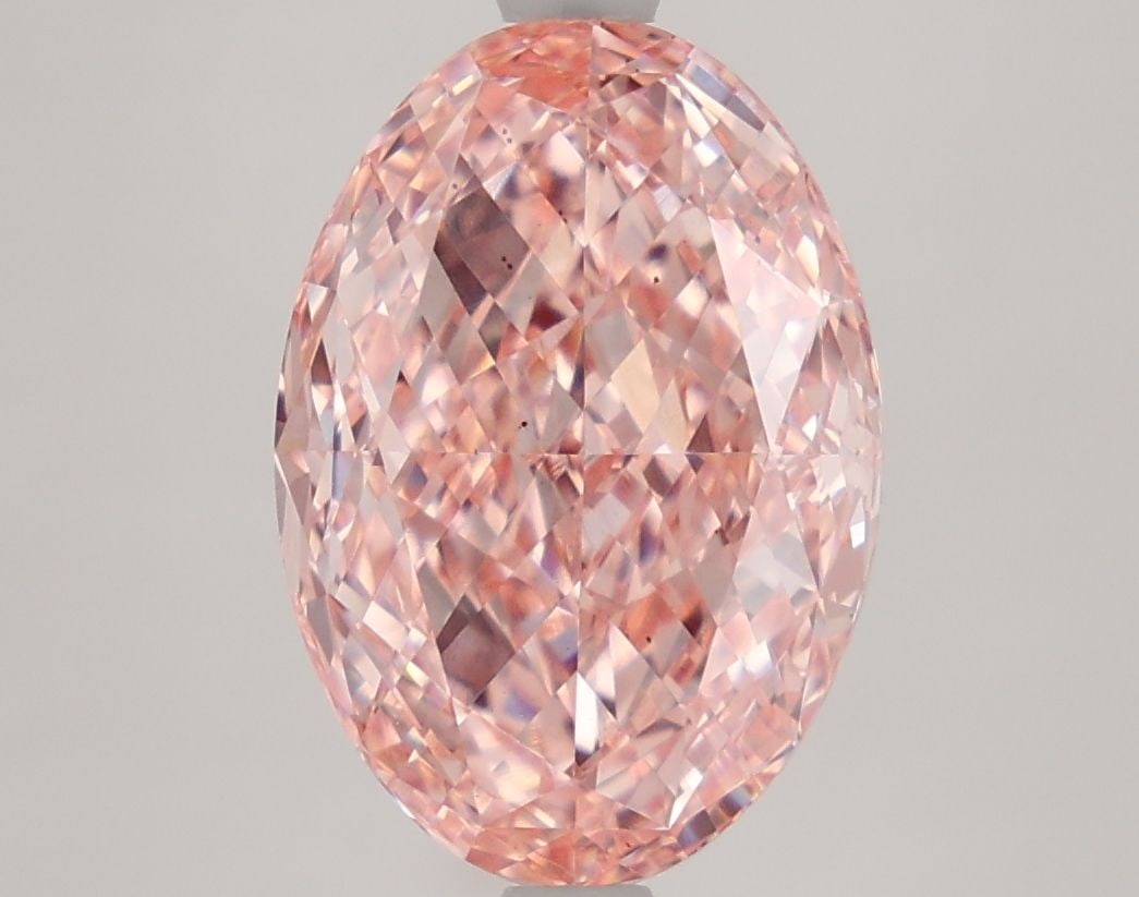 Loose Diamond - OVAL 4.06ct Fancy Vivid Pink VS1: Loose Diamond - OVAL 4.06ct Fancy Vivid Pink VS1 Source: This is a real non-mined Diamond that has been grown in a lab Shape: OVAL Carats: 4.06 Color: Fancy Vivid Pink Certification: IGI Video: