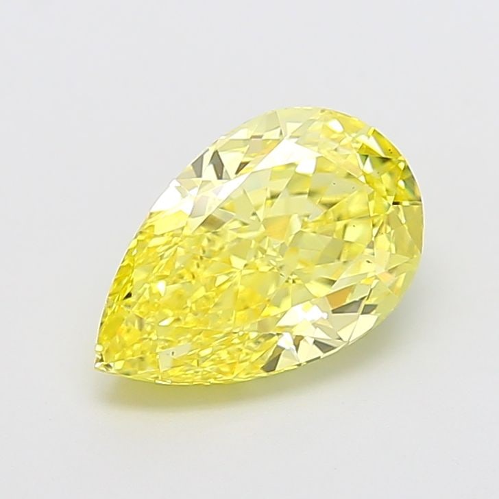 Loose Diamond - PEAR 3.08ct Fancy Intense Yellow VS1: Loose Diamond - PEAR 3.08ct Fancy Intense Yellow VS1 Source: This is a real non-mined Diamond that has been grown in a lab Shape: PEAR Carats: 3.08 Color: Fancy Intense Yellow Certification: IGI Video