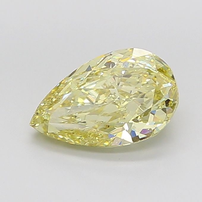 Loose Diamond - PEAR 5.05ct Fancy Yellow VS1: Loose Diamond - PEAR 5.05ct Fancy Yellow VS1 Source: This is a real non-mined Diamond that has been grown in a lab Shape: PEAR Carats: 5.05 Color: Fancy Yellow Certification: IGI Video: