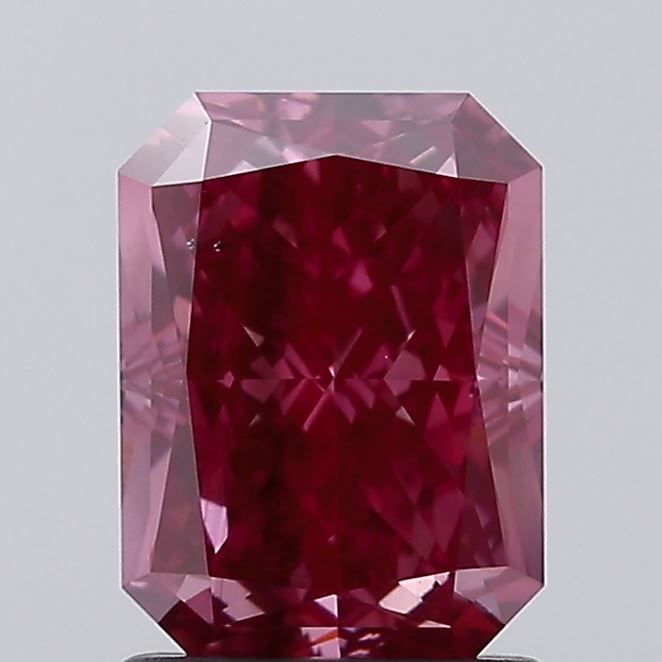 Loose Diamond - RADIANT 1.71ct Fancy Deep Pink SI1: Loose Diamond - RADIANT 1.71ct Fancy Deep Pink SI1 Source: This is a real non-mined Diamond that has been grown in a lab Shape: RADIANT Carats: 1.71 Color: Fancy Deep Pink Certification: IGI Video: