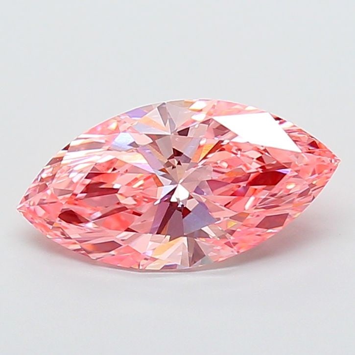 Loose Diamond - MARQUISE 3.47ct Fancy Vivid Pink VVS2: Loose Diamond - MARQUISE 3.47ct Fancy Vivid Pink VVS2 Source: This is a real non-mined Diamond that has been grown in a lab Shape: MARQUISE Carats: 3.47 Color: Fancy Vivid Pink Certification: IGI Vide