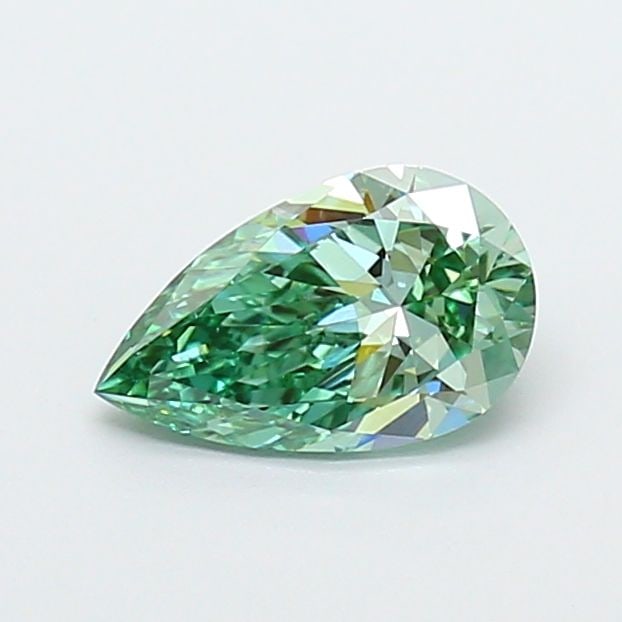 Loose Diamond - PEAR 1.0ct Fancy Vivid Green VS1: Loose Diamond - PEAR 1.0ct Fancy Vivid Green VS1 Source: This is a real non-mined Diamond that has been grown in a lab Shape: PEAR Carats: 1.0 Color: Fancy Vivid Green Certification: IGI Video: