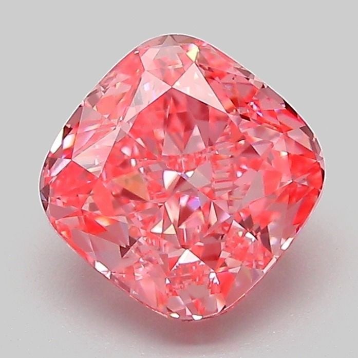 Loose Diamond - CUSHION MODIFIED 2.01ct Fancy Vivid Pink VS1: Loose Diamond - CUSHION MODIFIED 2.01ct Fancy Vivid Pink VS1 Source: This is a real non-mined Diamond that has been grown in a lab Shape: CUSHION MODIFIED Carats: 2.01 Color: Fancy Vivid Pink Certific