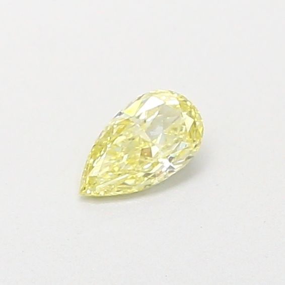 Loose Diamond - PEAR 0.19ct Fancy Light Yellow VVS2: Loose Diamond - PEAR 0.19ct Fancy Light Yellow VVS2 Source: This is a real non-mined Diamond that has been grown in a lab Shape: PEAR Carats: 0.19 Color: Fancy Light Yellow Certification: IGI The Diam