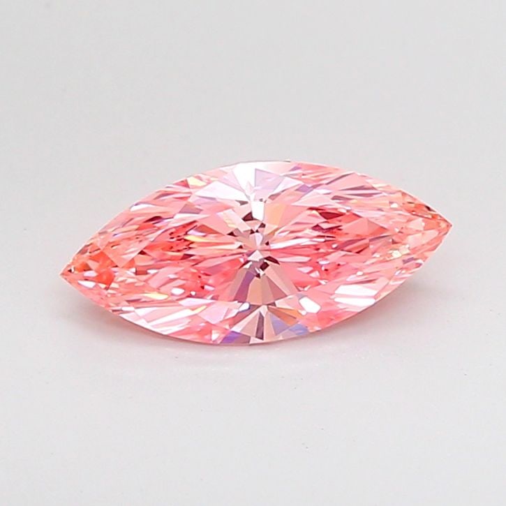 Loose Diamond - MARQUISE 1.01ct Fancy Vivid Pink VVS1: Loose Diamond - MARQUISE 1.01ct Fancy Vivid Pink VVS1 Source: This is a real non-mined Diamond that has been grown in a lab Shape: MARQUISE Carats: 1.01 Color: Fancy Vivid Pink Certification: IGI Vide