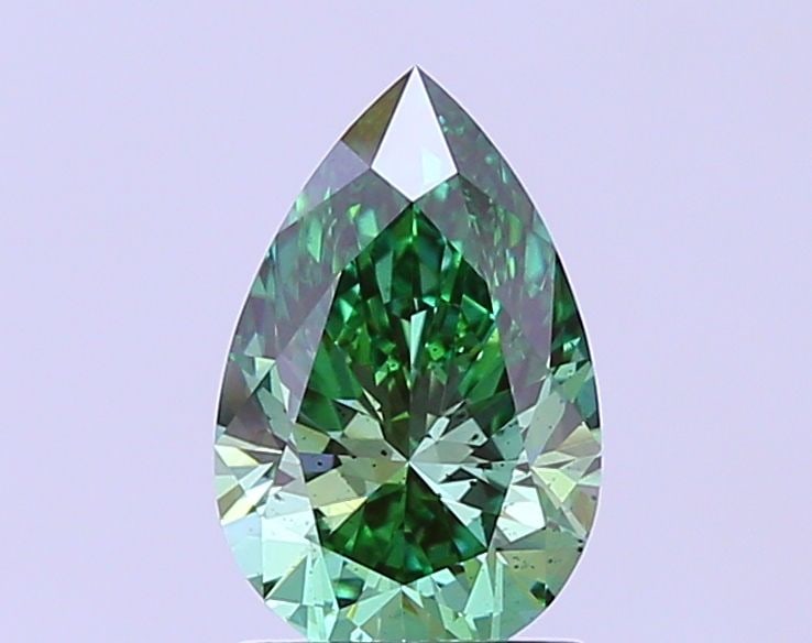 Loose Diamond - PEAR 1.51ct Fancy Vivid Green SI1: Loose Diamond - PEAR 1.51ct Fancy Vivid Green SI1 Source: This is a real non-mined Diamond that has been grown in a lab Shape: PEAR Carats: 1.51 Color: Fancy Vivid Green Certification: IGI The Diamond