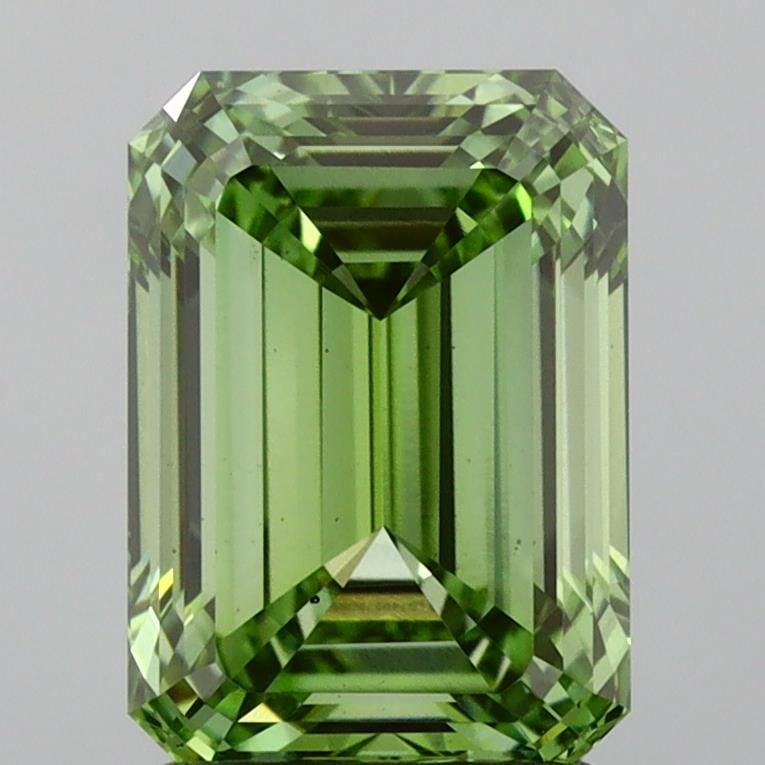 Loose Diamond - EMERALD 2.04ct Fancy Vivid Green VS2 (1 of 1)