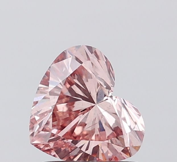 Loose Diamond - HEART 1.02ct Fancy Intense Brownish Pink SI2: Loose Diamond - HEART 1.02ct Fancy Intense Brownish Pink SI2 Source: This is a real non-mined Diamond that has been grown in a lab Shape: HEART Carats: 1.02 Color: Fancy Intense Brownish Pink Certific