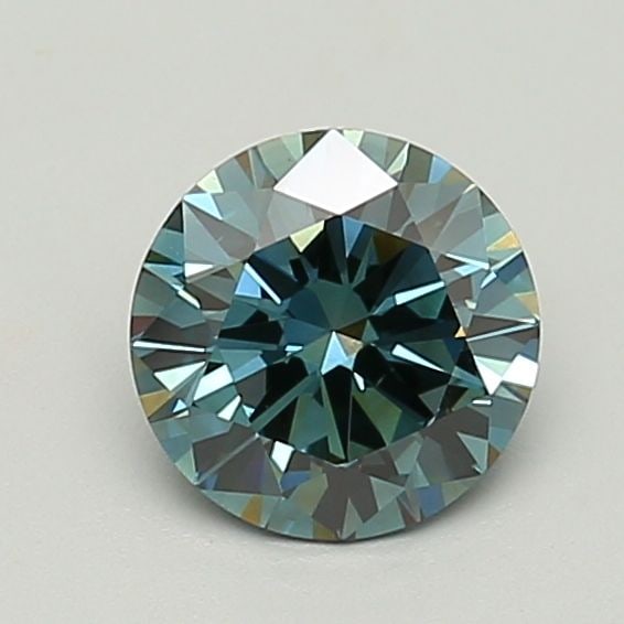 Loose Diamond - ROUND 1.58ct Fancy Deep Greenish Blue VS2 (1 of 1)
