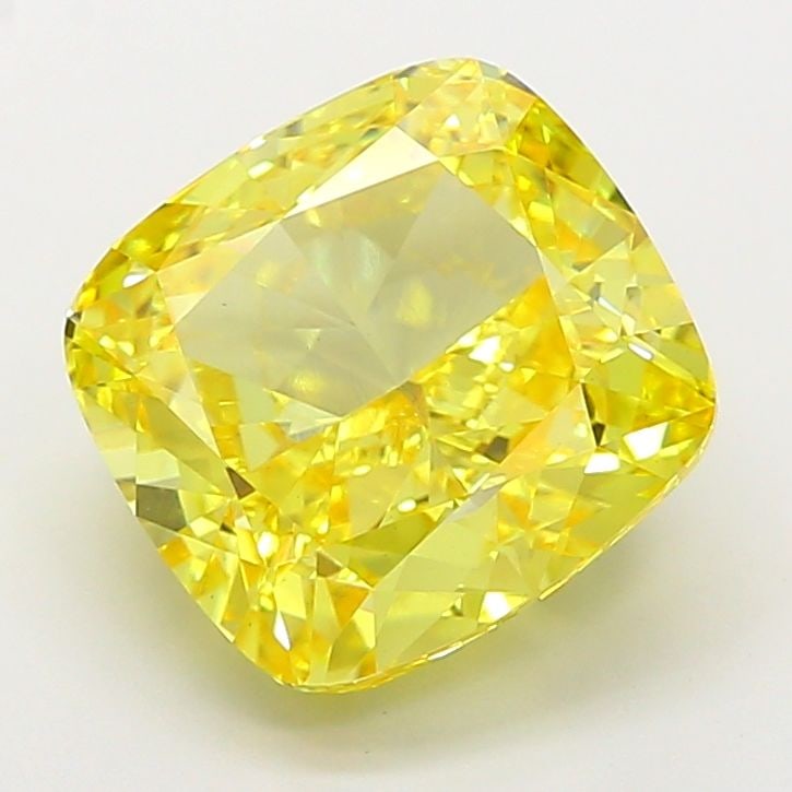 Loose Diamond - CUSHION MODIFIED 7.0ct Fancy Vivid Yellow VS1: Loose Diamond - CUSHION MODIFIED 7.0ct Fancy Vivid Yellow VS1 Source: This is a real non-mined Diamond that has been grown in a lab Shape: CUSHION MODIFIED Carats: 7.0 Color: Fancy Vivid Yellow Certif