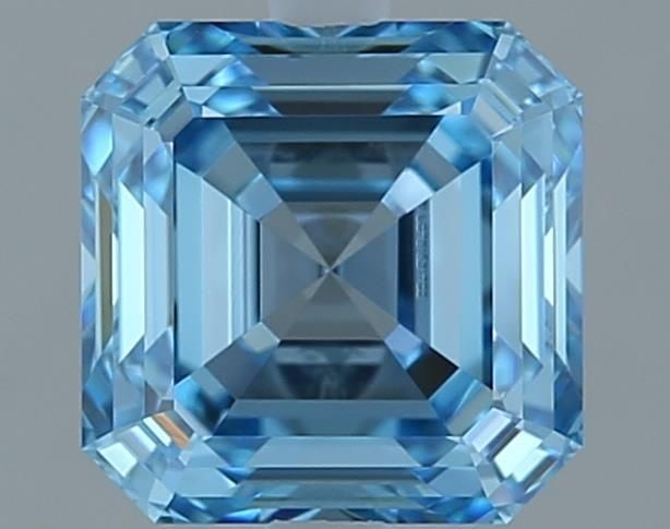 Loose Diamond - ASSCHER 1.02ct Fancy Vivid Blue VS1: Loose Diamond - ASSCHER 1.02ct Fancy Vivid Blue VS1 Source: This is a real non-mined Diamond that has been grown in a lab Shape: ASSCHER Carats: 1.02 Color: Fancy Vivid Blue Certification: IGI Video: